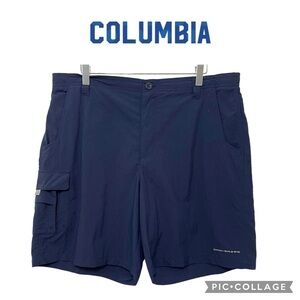 Columbia PFG Omni Shade men cargo shorts navy blue size L